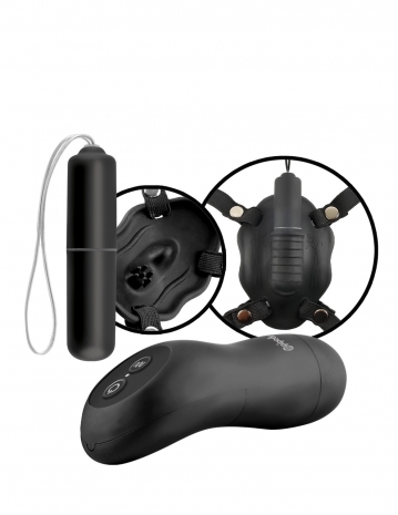 Вибро-бабочка на дистанционном управлении Remote Control Butterfly Strap-On (20 режимов)