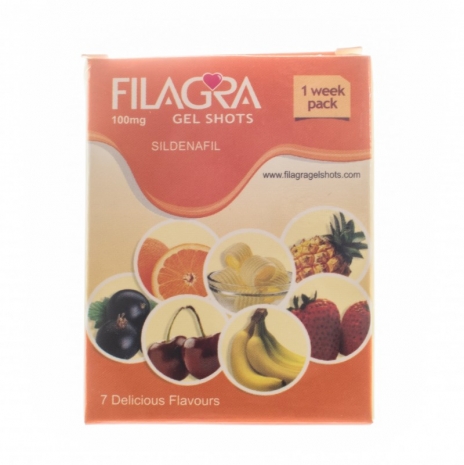 Filagra 100 mg Oral Jelly (Силденaфил 100 мг с фруктовым вкусом в жидкой форме) 7 пакетиков по 100 мг в виде желе