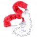 Наручники с искусственным мехом Original Furry Leg Cuffs красные1