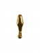 Золотой анальный стимулятор Hand Blown Glass Massager3