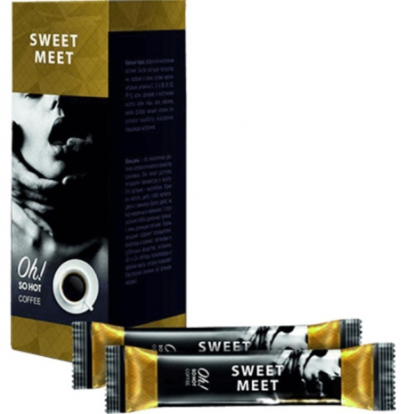 Sweet Meet возбуждающее кофе для двоих 1 упаковка 5 пакетиков по 5 гр.